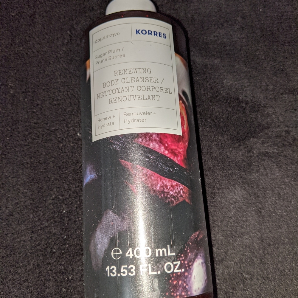 Korres Sugar Plum Body Wash NWT